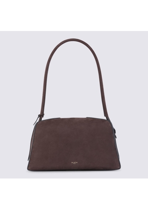 Alaia Brown Leather Le Bulldog Shoulder Bag
