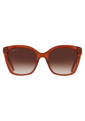 Salvatore Ferragamo Brown Gradient Butterfly Ladies Sunglasses SF1026S 261 54