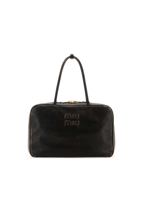 Miu Miu Dark Brown Leather Handbag