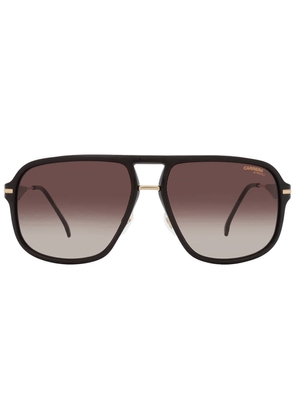 Carrera Brown Rectangular Mens Sunglasses CARRERA 296/S 02M2/HA 60