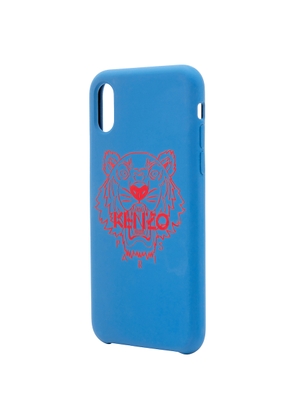 Kenzo Mens iPhone XS Max Tigger Case In Royal Blue