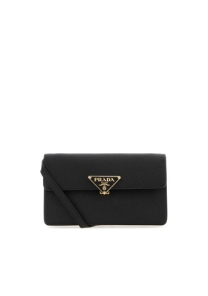 Prada Black Leather Mini Crossbody Bag