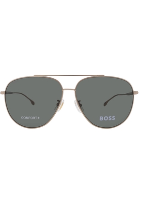 Hugo Boss Green Pilot Mens Sunglasses BOSS 1296/F/S 0AOZ/QT 63