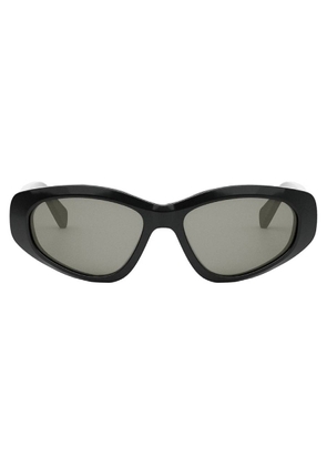Celine Monochroms Smoke Oval Mens Sunglasses CL40279U 01A 57
