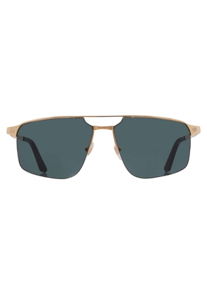 Cartier Santos de Cartier Green Navigator Mens Sunglasses CT0385S 002 60