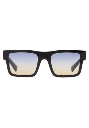 Prada Blue Shaded Yellow Rectangular Mens Sunglasses PR 19WS 1AB06Z 52