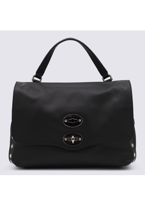 Zanellato Black Leather Postina Baby Top Handle Bag