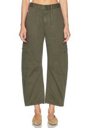 Citizens of Humanity Marcelle Cargo in Dogwood - Olive. Size 23 (also in 24, 26, 28, 30, 31, 32, 33, 34).