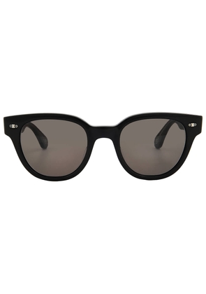 Mr. Leight JANE S Lava Oval Sunglasses ML2047-48-BK-PW/LAVA