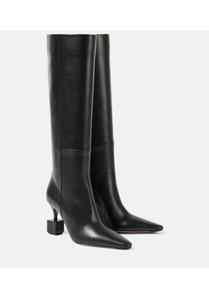 Jacquemus The Bisou leather knee-high boots