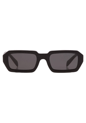 Prada Dark Grey Rectangular Ladies Sunglasses PR A12S 16K08Z 52