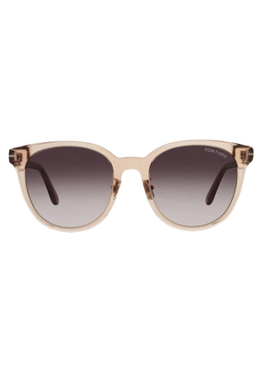 Tom Ford Gradient Smoke Round Ladies Sunglasses FT1133-K 45B 55