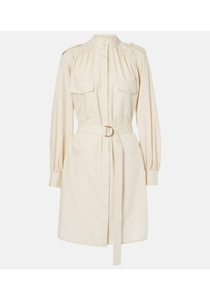Chloe Belted cotton midi dress