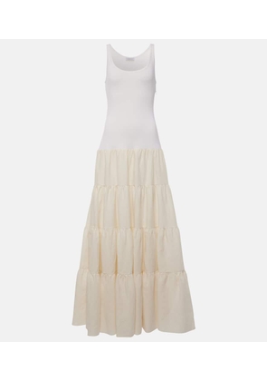 Gabriela Hearst Pozas tiered linen maxi dress