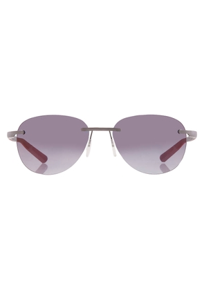 McLaren Grey gradient Oval Unisex Sunglasses MLMS-85S02 C01 55