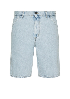 Carhartt WIP Single Knee Short in Heavy Stone Bleached Blue - Blue. Size 36 (also in ).
