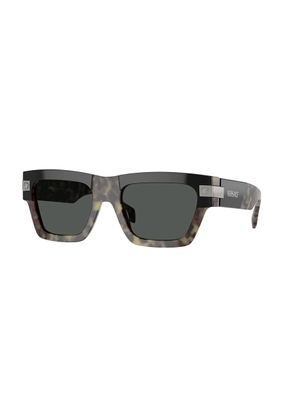 Versace Dark Grey Rectangular Mens Sunglasses VE4464 545687 55