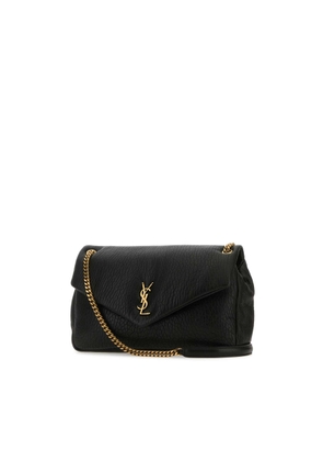 Saint Laurent Black Leather Big Calypso Shoulder Bag