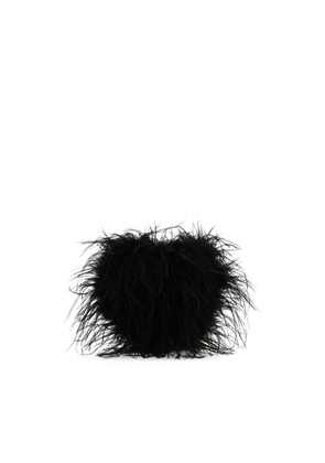 Alexander Wang Black Feathers Clutch