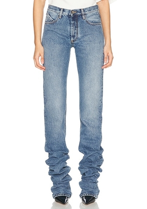 THE ATTICO Long Jeans in Sky Blue - Blue. Size 28 (also in ).