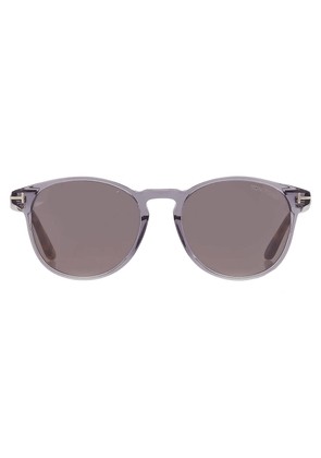Tom Ford Lewis Smoke Mirror Oval Mens Sunglasses FT1097 20C 53