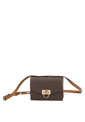 Michael Kors Ladies Hendrix Extra-small Logo Convertible Crossbody Bag - Brown