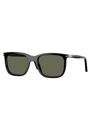 Persol Polarized Green Square Unisex Sunglasses PO3357S 95/58 53