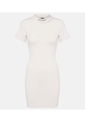 Balenciaga Cotton-blend jersey minidress