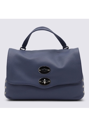 Zanellato Blue Leather Postina Baby Top Handle Bag