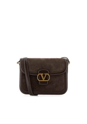 Valentino Garavani Brown Suede And Leather 9To5 Shoulder Bag