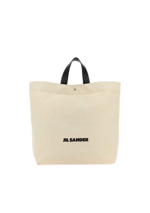 Jil Sander Sand Canvas Flat Shopping Bag