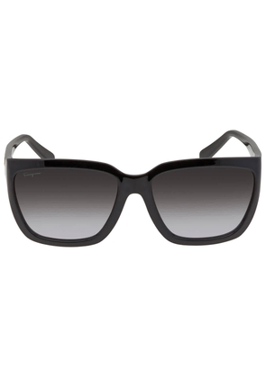 Salvatore Ferragamo Grey Rectangular Ladies Sunglasses SF1018S 001 59