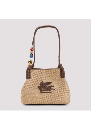 Etro Libra S Rafia Shoulder Bag