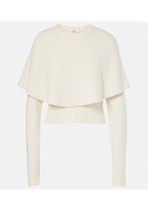 Chloe Caped wool and cashmere top