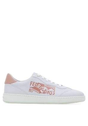 Ferragamo Venna-Logo Leather Sneakers, Size 5
