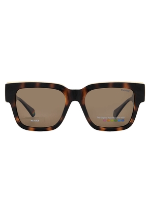 Polaroid Polarized Bronze Square Unisex Sunglasses PLD 6198/S/X 0086/SP 52