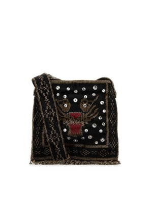 Valentino Garavani Embellished Fabric Crossbody Bag