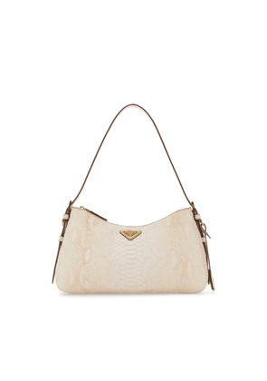 Prada Ivory Leather AimÃ©e Shoulder Bag