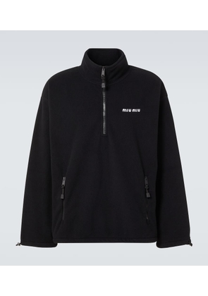Miu Miu Fleece half-zip sweater