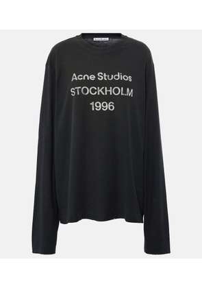 Acne Studios Logo cotton-blend top