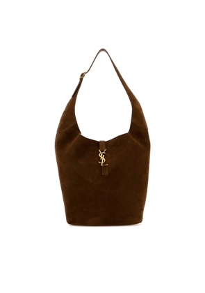 Saint Laurent Brown Suede Le 5 Ã 7 Shoulder Bag