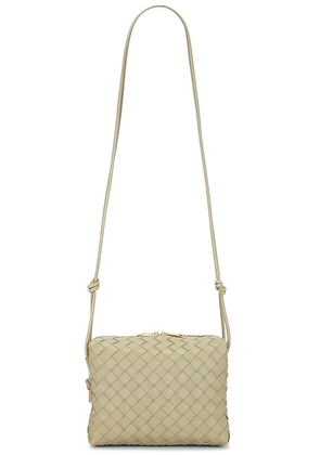 Bottega Veneta Small Loop Bag in Travertine & Gold - Cream. Size all.
