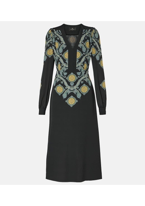 Etro Printed midi dress