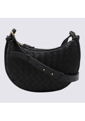 Bottega Veneta Black Leather Gemelli Messenger Bag