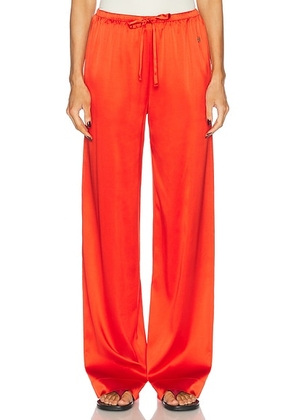 Eterne Brody Silk Pant in Poppy - Red. Size L/XL (also in M/L).