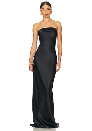 Eterne Amina Silk Dress in Black - Black. Size L (also in XS).
