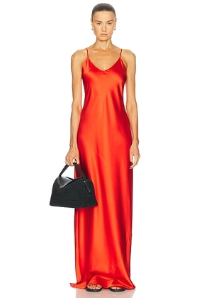 Eterne Mila Silk Maxi Dress in Poppy - Red. Size XS (also in ).