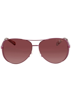 Michael Kors Chelsea Burgundy Gradient Pilot Ladies Sunglasses MK5004 11588H 59
