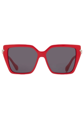 Ferragamo Grey Butterfly Ladies Sunglasses SF1106S 600 57