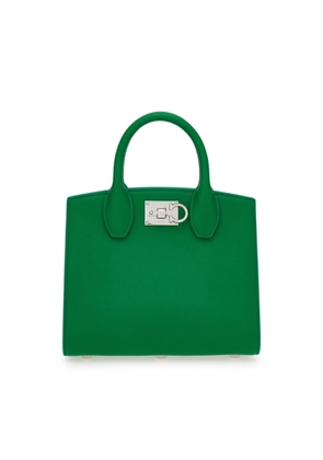 Ferragamo Small Studio Box Gancini Buckle Tote Bag